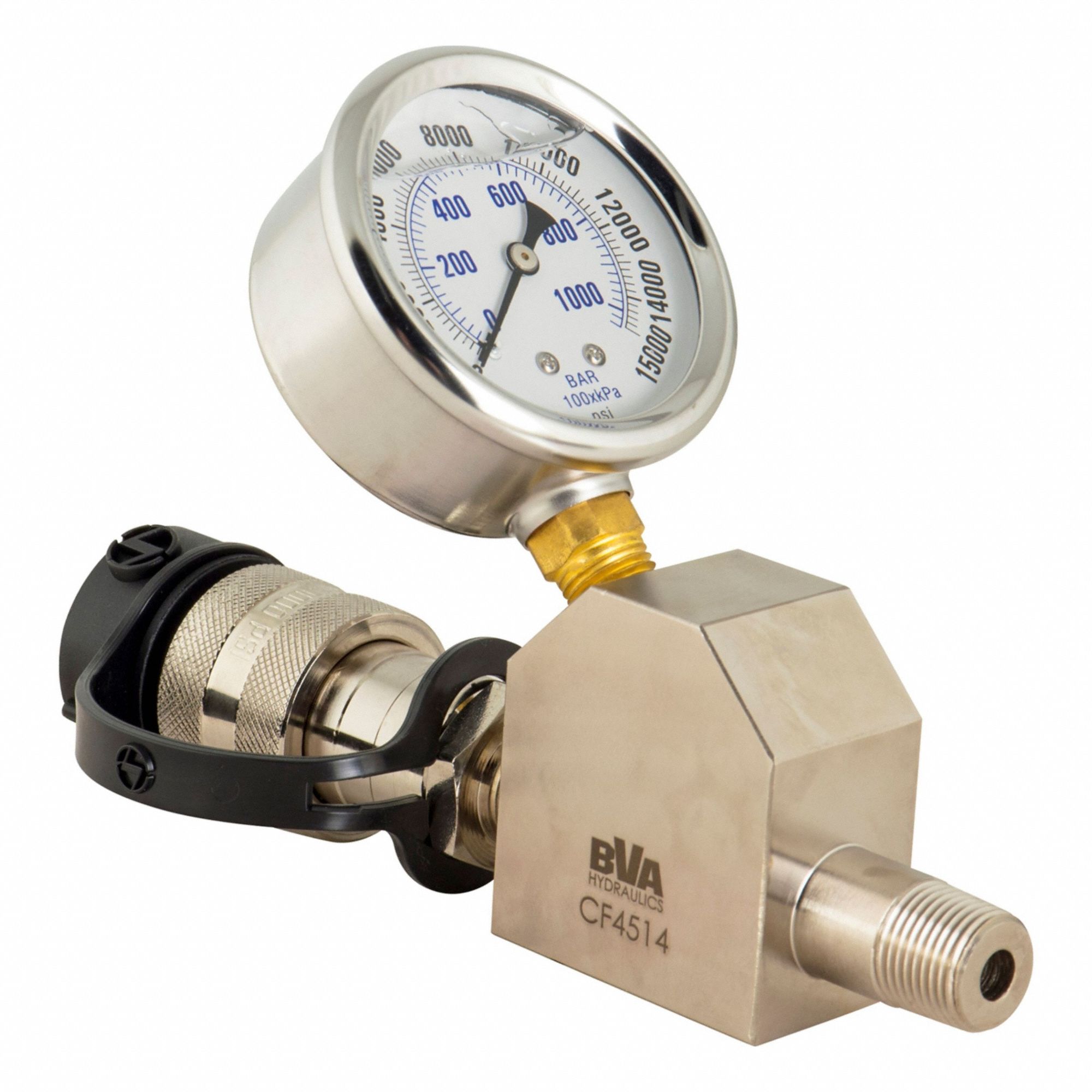 BVA HYDRAULICS, 10,000 psi, 10,000 psi Pressure Measurement - Max ...