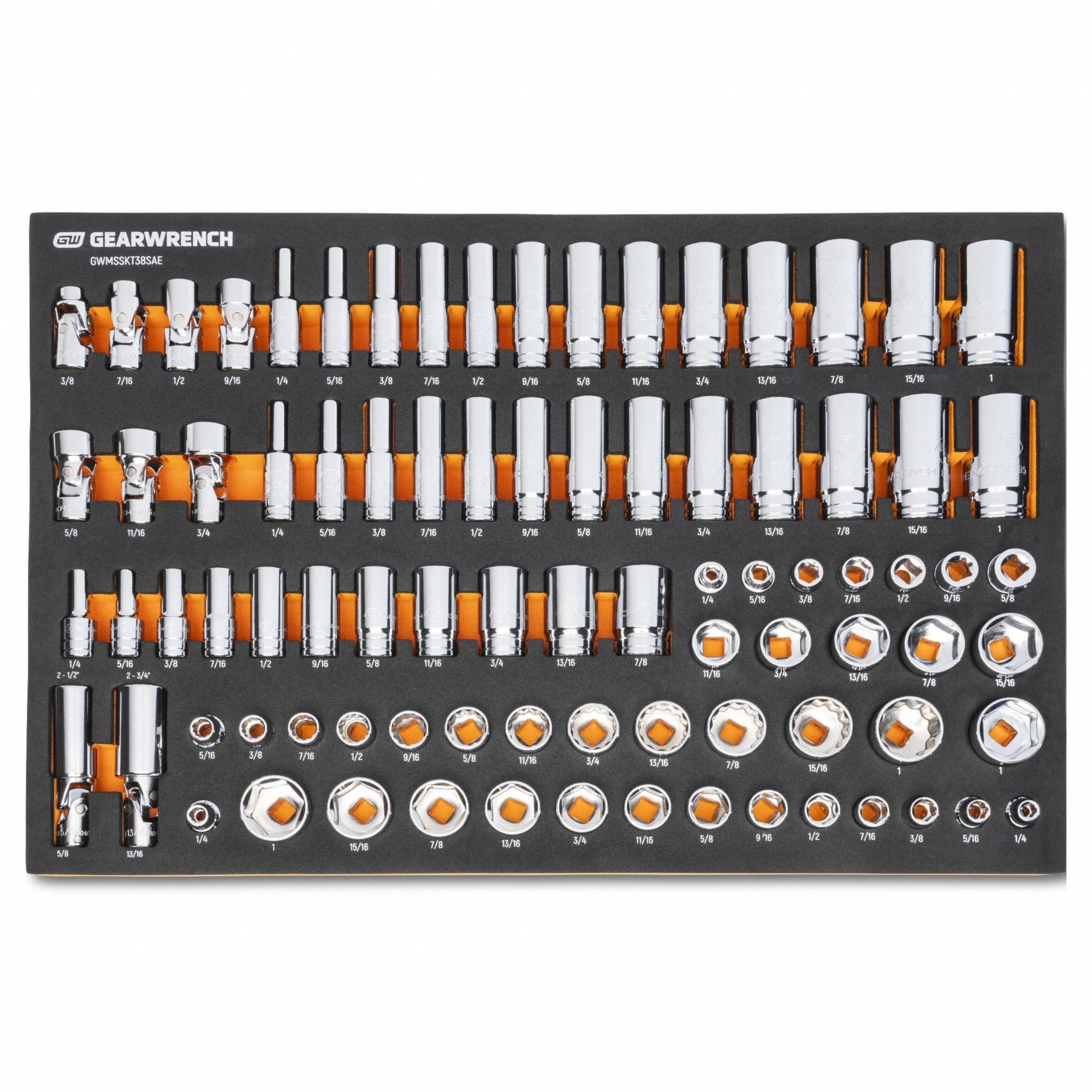 GEARWRENCH: 3/8 in Drive, 85 Piece, SAE, 1/4" - 1"
