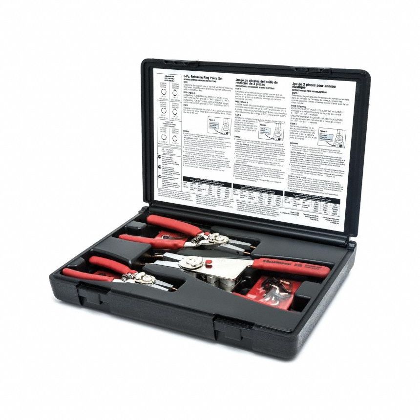 Ret Ring Plier Set 3 pcs. Convertible