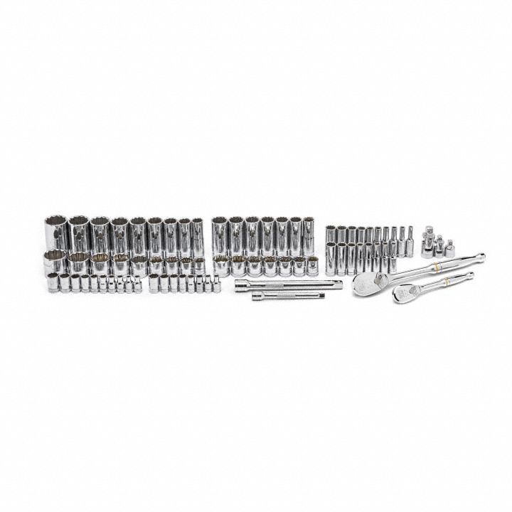Set Skt Sae/Met 1/4-3/8 Dr 76 Pc