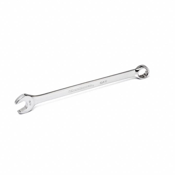 GEARWRENCH Combination Wrench: Alloy Steel, Chrome, 9/16 in Head Size, 8 3/4 in Overall Lg, Offset (MPN 81657). Key specifications — attr309539: 9/16 in; attr309567: Yes; attr324930: GEARWRENCH.