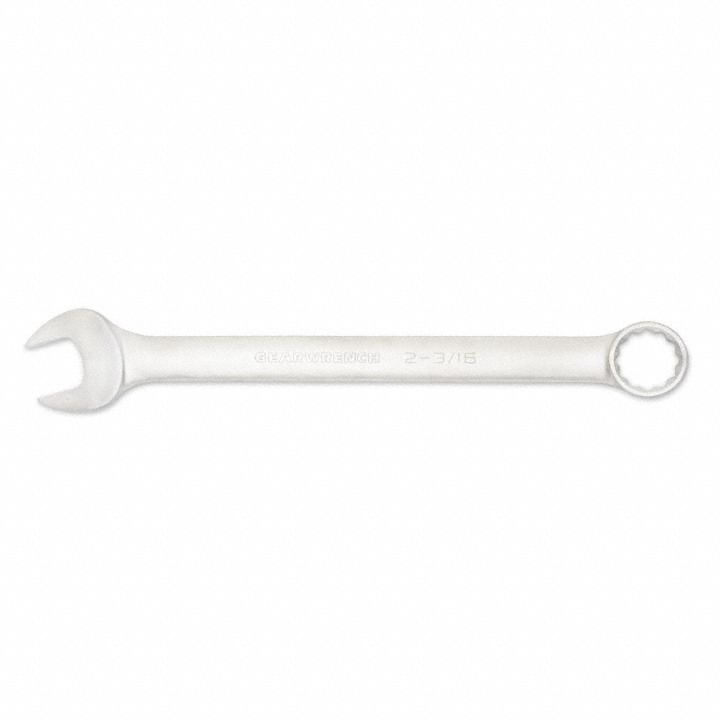 GEARWRENCH Combination Wrench: Alloy Steel, Satin, 2 3/16 in Head Size, 27 3/4 in Overall Lg, Offset (MPN 81826). Key specifications — attr309539: 2-3/16 in; attr309567: Yes; attr324930: GEARWRENCH.
