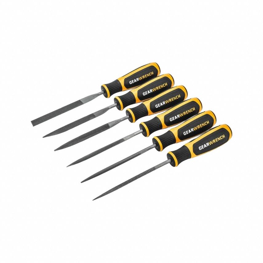 Flat/Half Round/Round/Square, 4 in Lg, Standard Needle Files & Sets ...