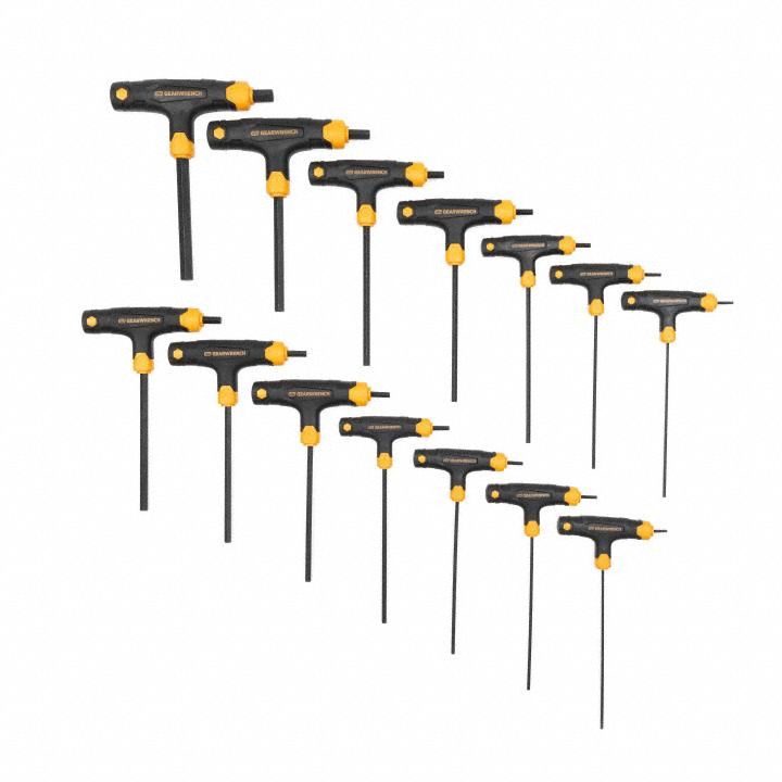 SAE/Metric T-Handle Hex Key 14 Pc Set