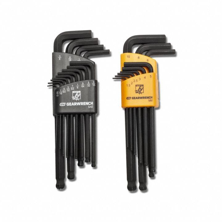 SAE/mm Mag End Ball End Hex Key 22 PC