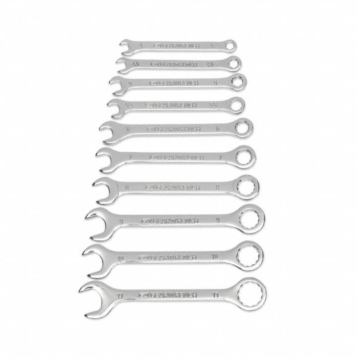 Metric Midget Combo Wrench Set 10 PC