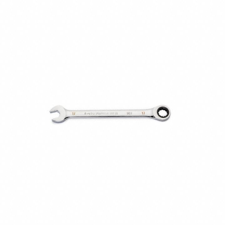 GEARWRENCH, Alloy Steel, Full Polish Chrome, Combination Ratcheting ...