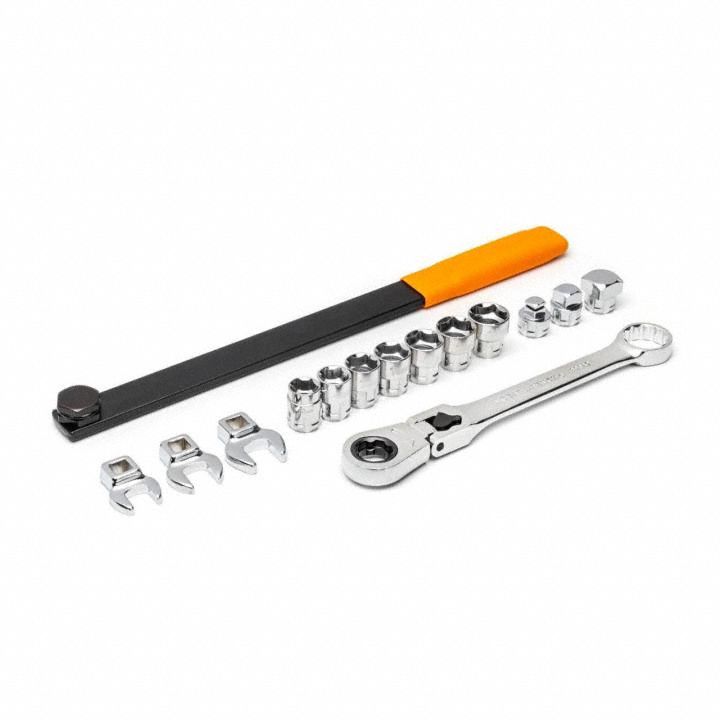 Serpentine Belt Tool 15Pc Ratchet Wrench