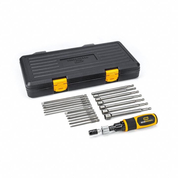 GEARWRENCH Torque Screwdriver: #1/1/2 in/1/4 in/#2/3/16 in/3/8 in/5/16 in/7/16 in Tip Size, Release (MPN 89620). Key specifications — attr1205035: GEARWRENCH; attr1205043: #2.