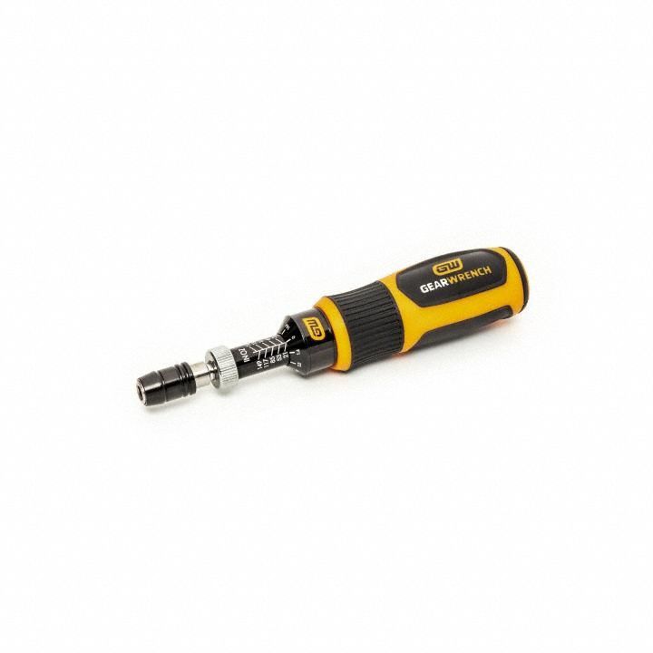 GEARWRENCH Torque Screwdriver: 21 in-oz Min Torque, 163 in-oz Max Torque, Release, Inch-Ounce (MPN 89622). Key specifications — attr1205035: GEARWRENCH.
