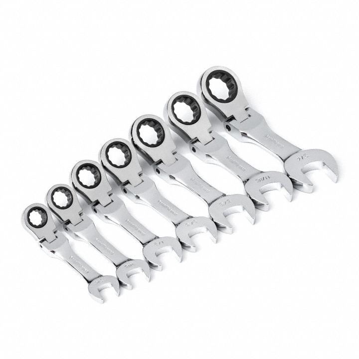 Combination Ratcheting Wrench 7 pc. SAE