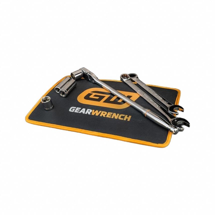 GEARWRENCH Tool Organizers: Black, 12 in Overall Wd, 18 in Overall Lg, PVC, Universal (MPN GWMAGMAT1812). Key specifications — Includes: High Strength Magnetic Tool Mat; Material: PVC; Brand: GEARWRENCH; Color: Black; Mounting Type: Magnetic; For Tool Type: Universal.