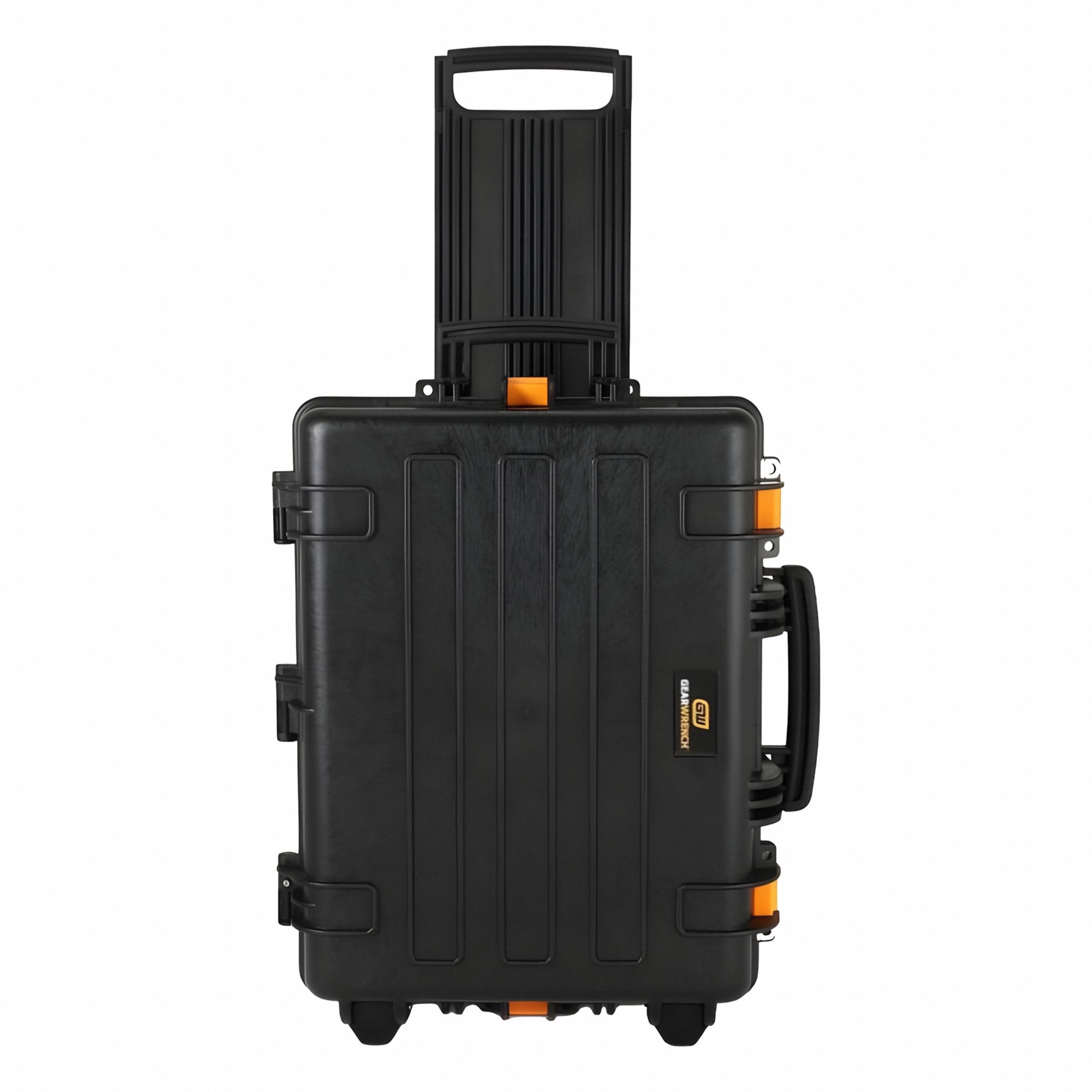 Tool Case: 18 11/16 in W 24 11/16 in D 11 1/2 in H, Plastic, Black, Hinged Lid, Padlock