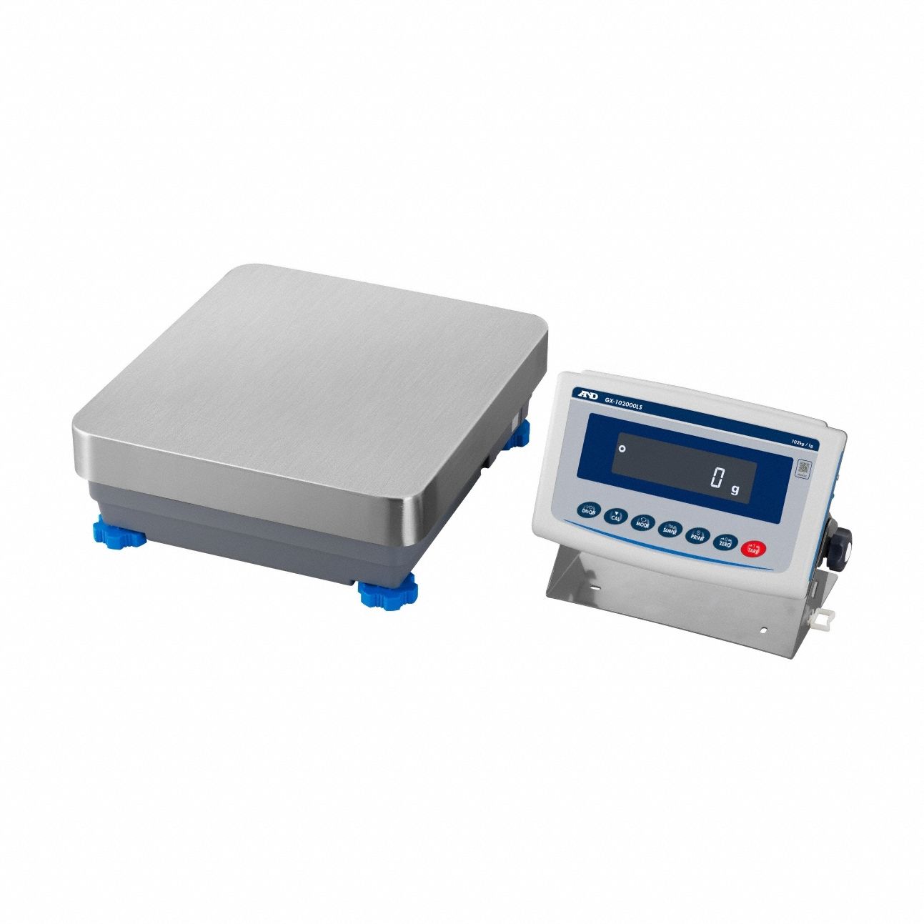 High Capacity Laboratory Scale: 102 kg Wt Capacity, 15 1/4 in Weighing Surface Dp, 1 g