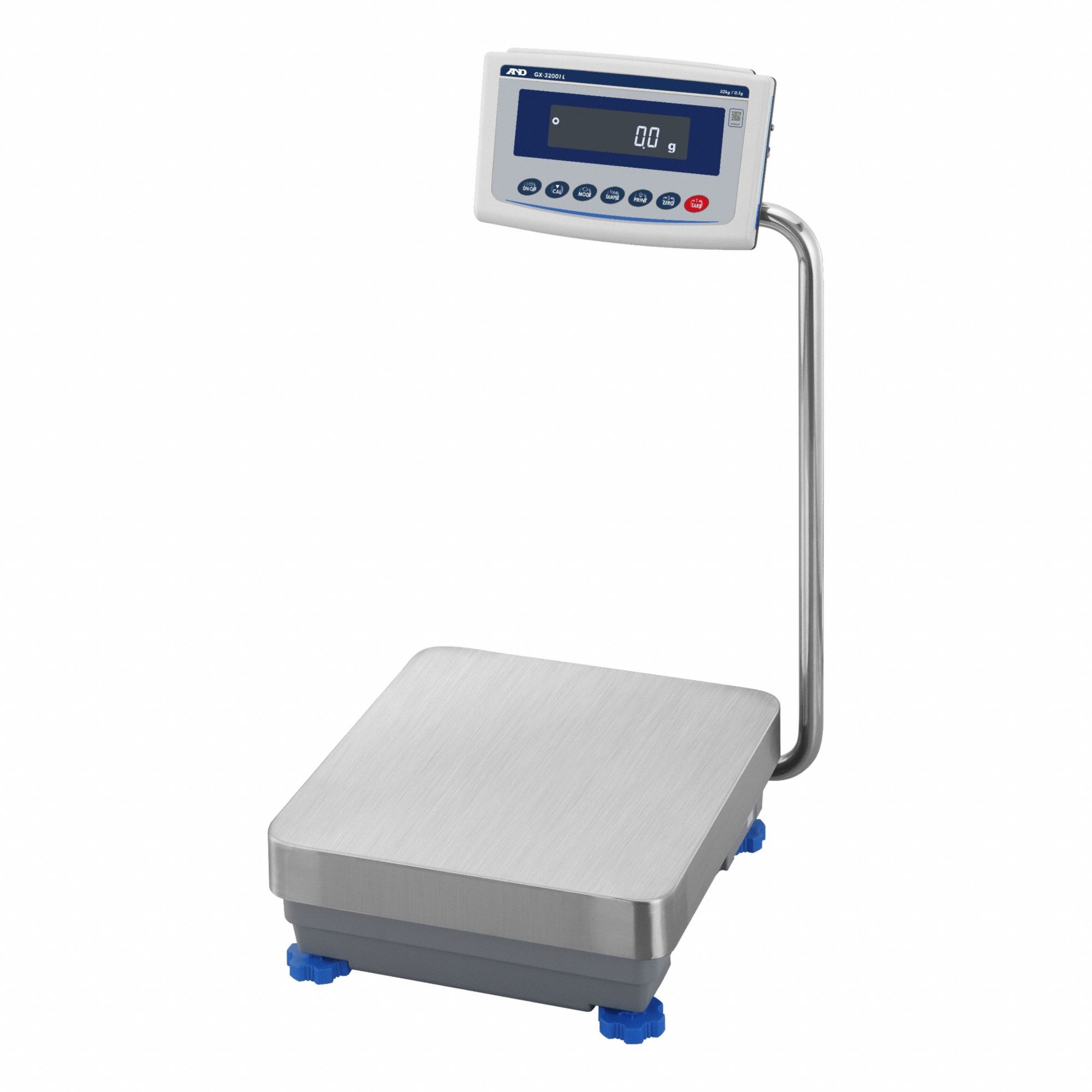 High Capacity Laboratory Scale: 32 kg Wt Capacity, 15 1/4 in Weighing Surface Dp, 0.1 g