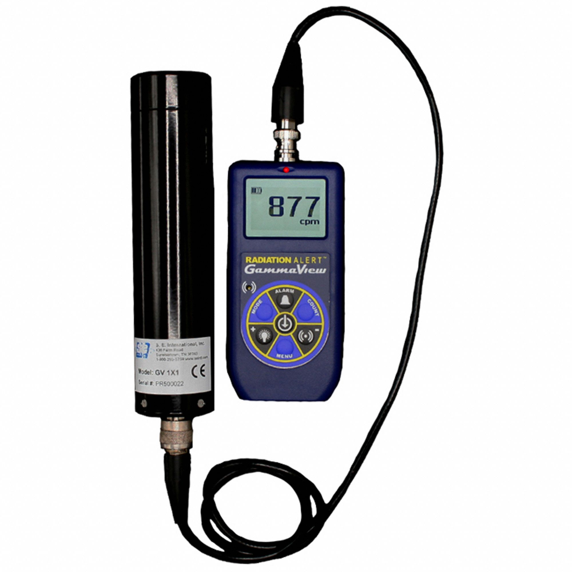 Radiation Survey Meter Scintillation Detector: Graphic LCD with Backlight