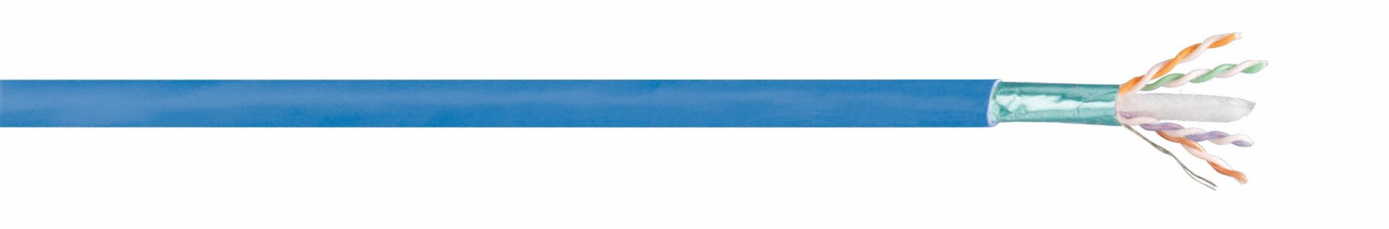 LAN Cable, White, 0.3 in Cable Dia.