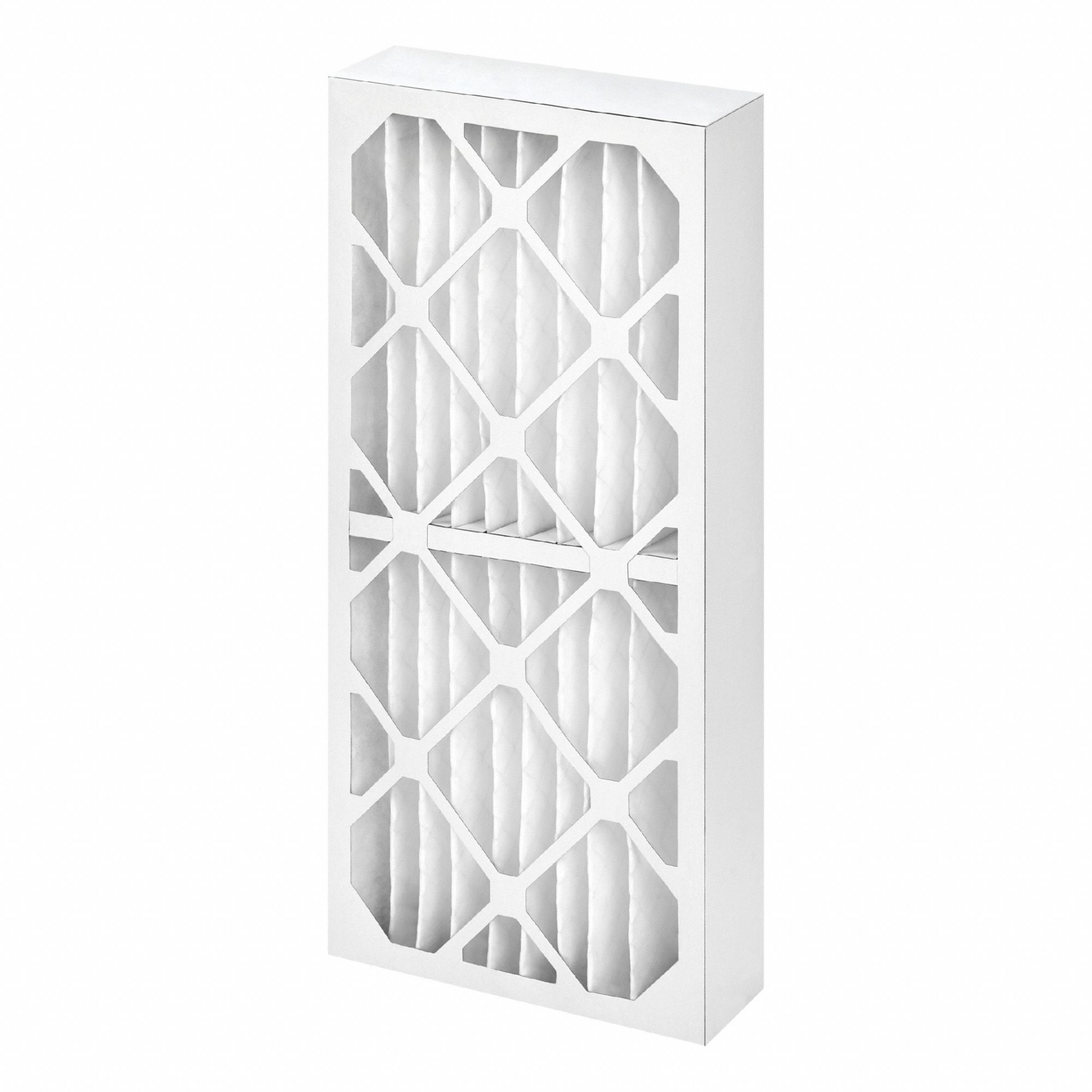 Pleated Air Filter: 12 in x 24 in x 4 in, MERV 9, High Strength