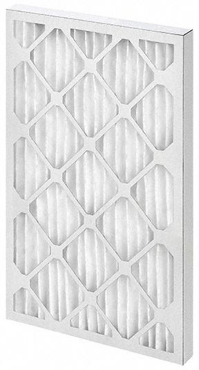 Pleated Air Filter: 16 in x 25 in x 2 in, MERV 9, High Strength