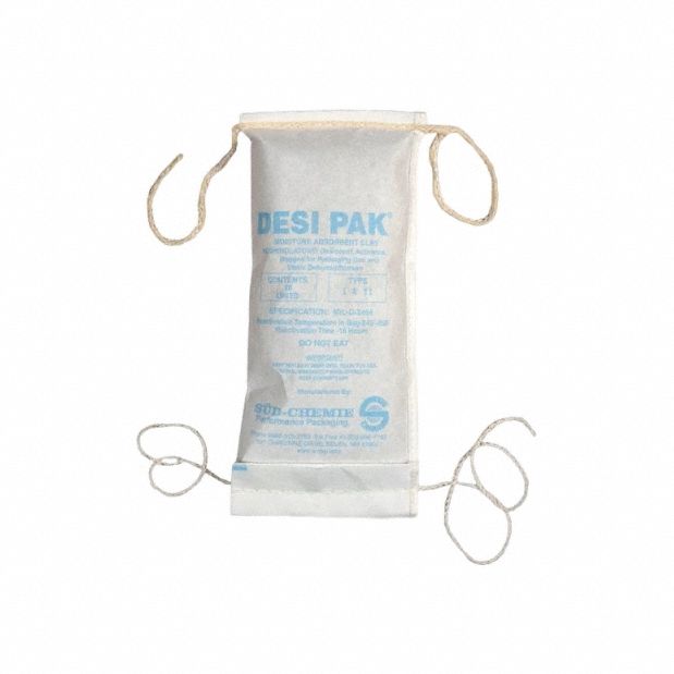 Desiccant: 4 3/4 in Wd, 9 1/2 in Lg, 13.3 cu ft Area Protected, 16 oz Desiccant Bag Size, 150 PK