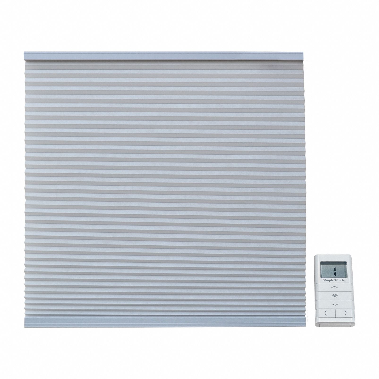 Motorized Remote Cellular Shade: Light Filtering, 72 in Ht, 69 in Wd, 3/8 mm Thick