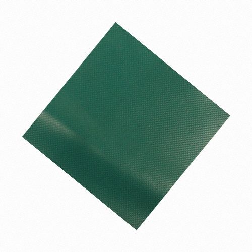 Vinyl Sheet: 12 in x 12 in, 0.018 in Thick, Green, Polyester/PVC