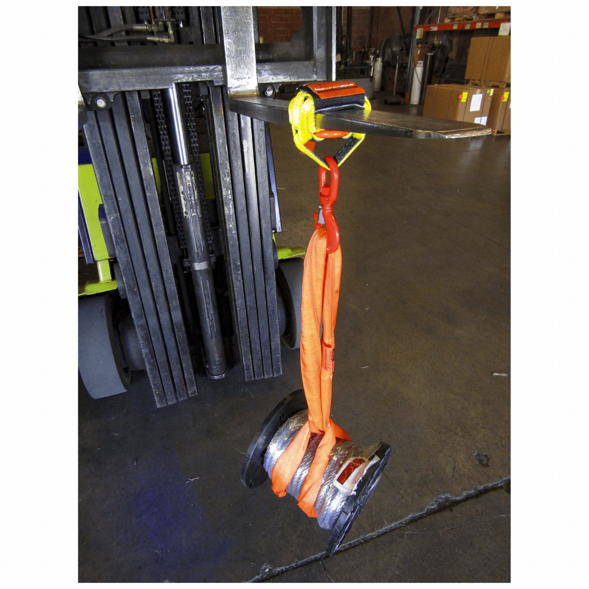 GRIPHOOK Forklift Lifting Hook: 1 ton Load Capacity, 6 in Fork Pocket ...