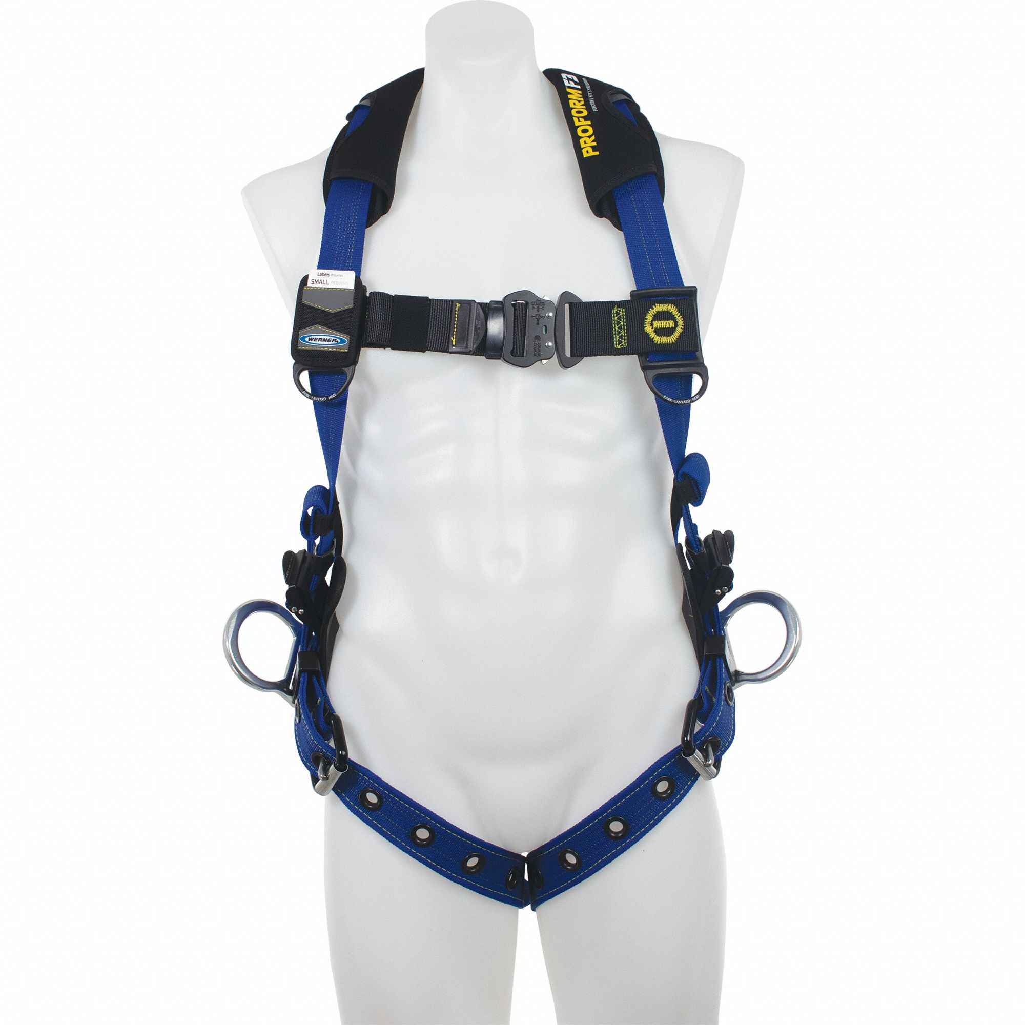 Harness: Positioning, Vest Harness, Quick-Connect / Tongue, Cam, M/L, Trauma Strap, Cam, L/M