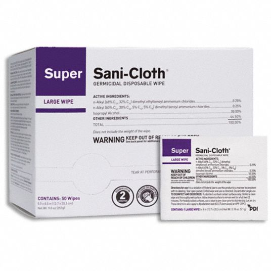 PDI Super Sani-Cloth® Germicidal Disposable Wipes