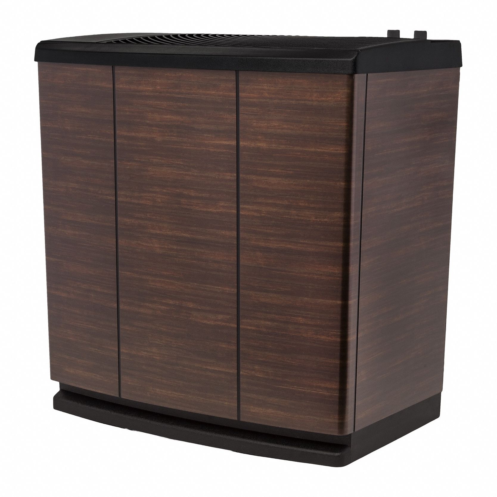 Portable Humidifier: Evaporation, 11.9 gal Daily Humidification Output, Cool, Console Housing, Brown