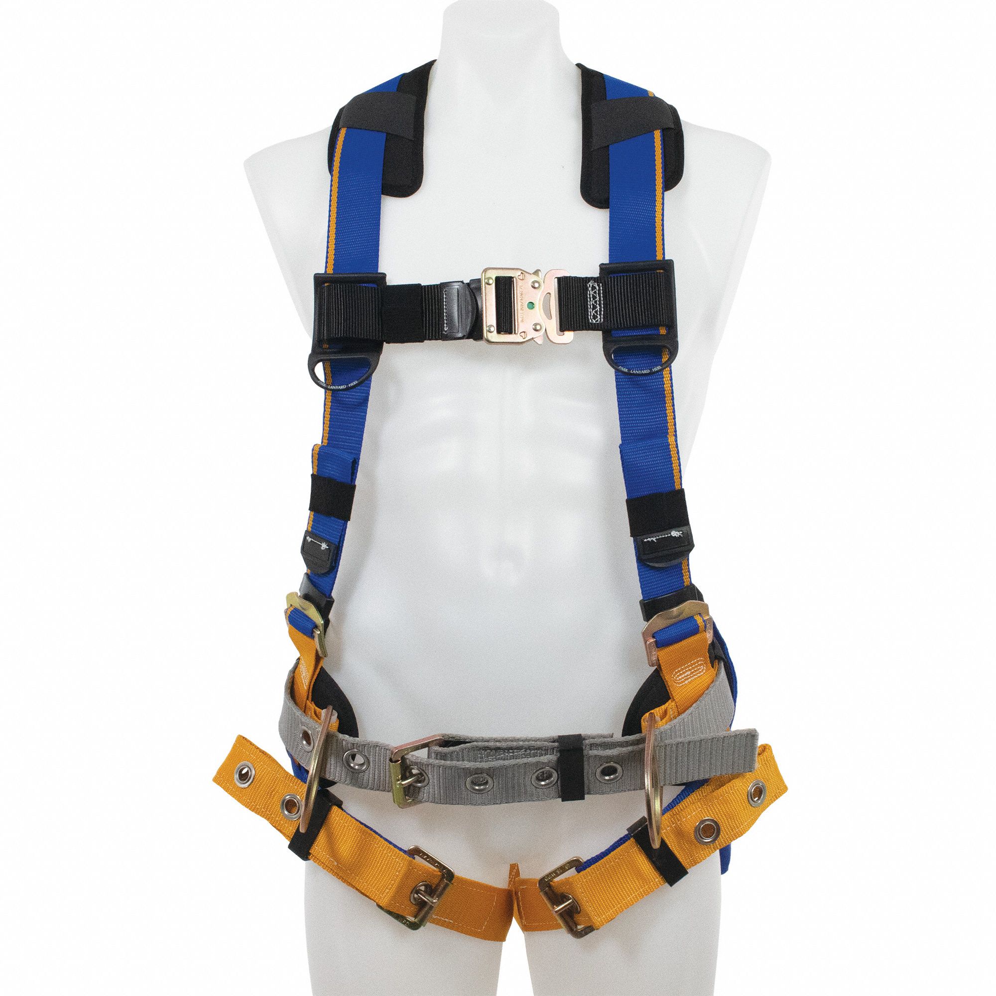 Harness: Gen Use/Positioning, Vest Harness, Quick-Connect / Tongue, Mating, S, Steel D-Rings