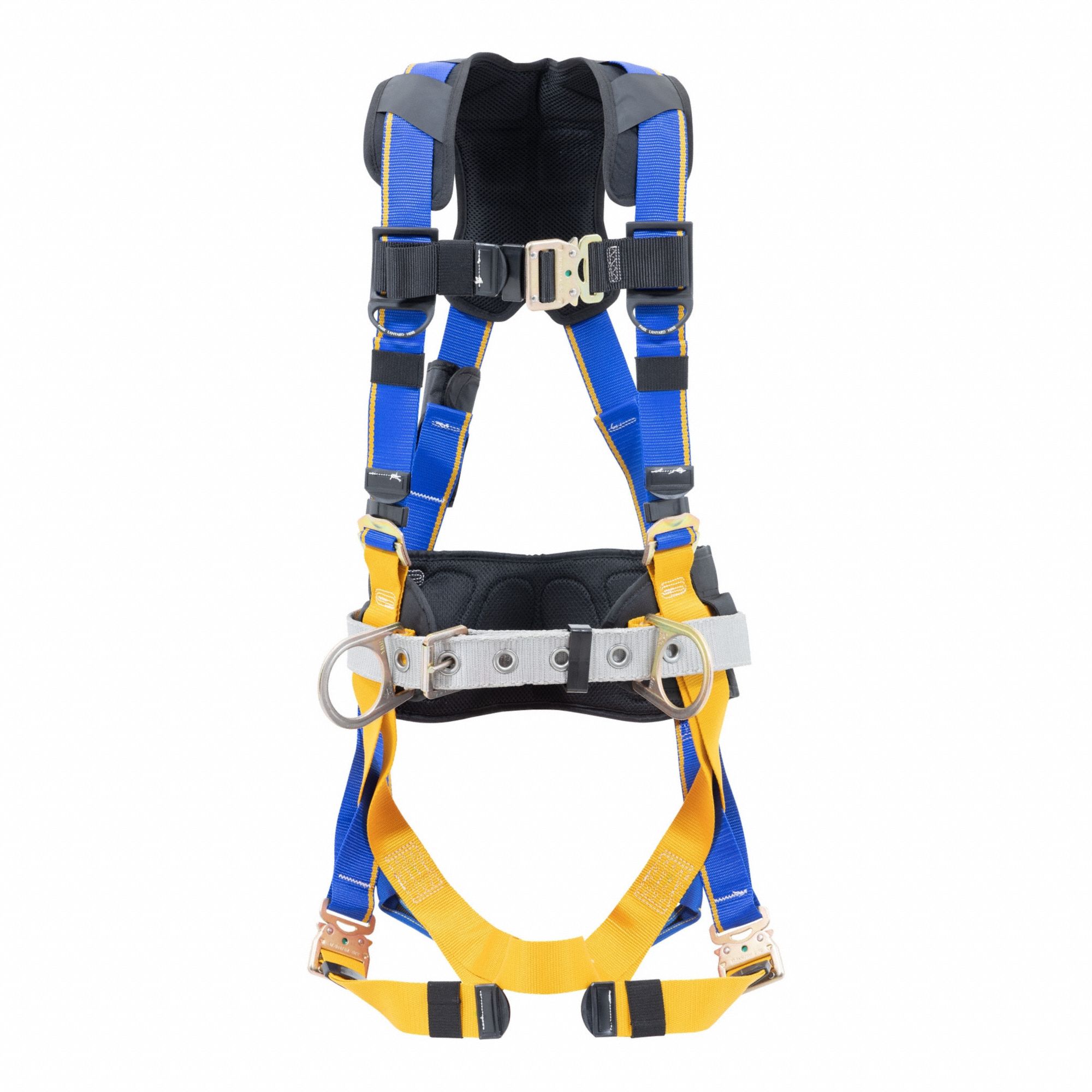 Harness: Positioning, Vest Harness, Quick-Connect / Quick-Connect, Mating, 2XL, Steel D-Rings
