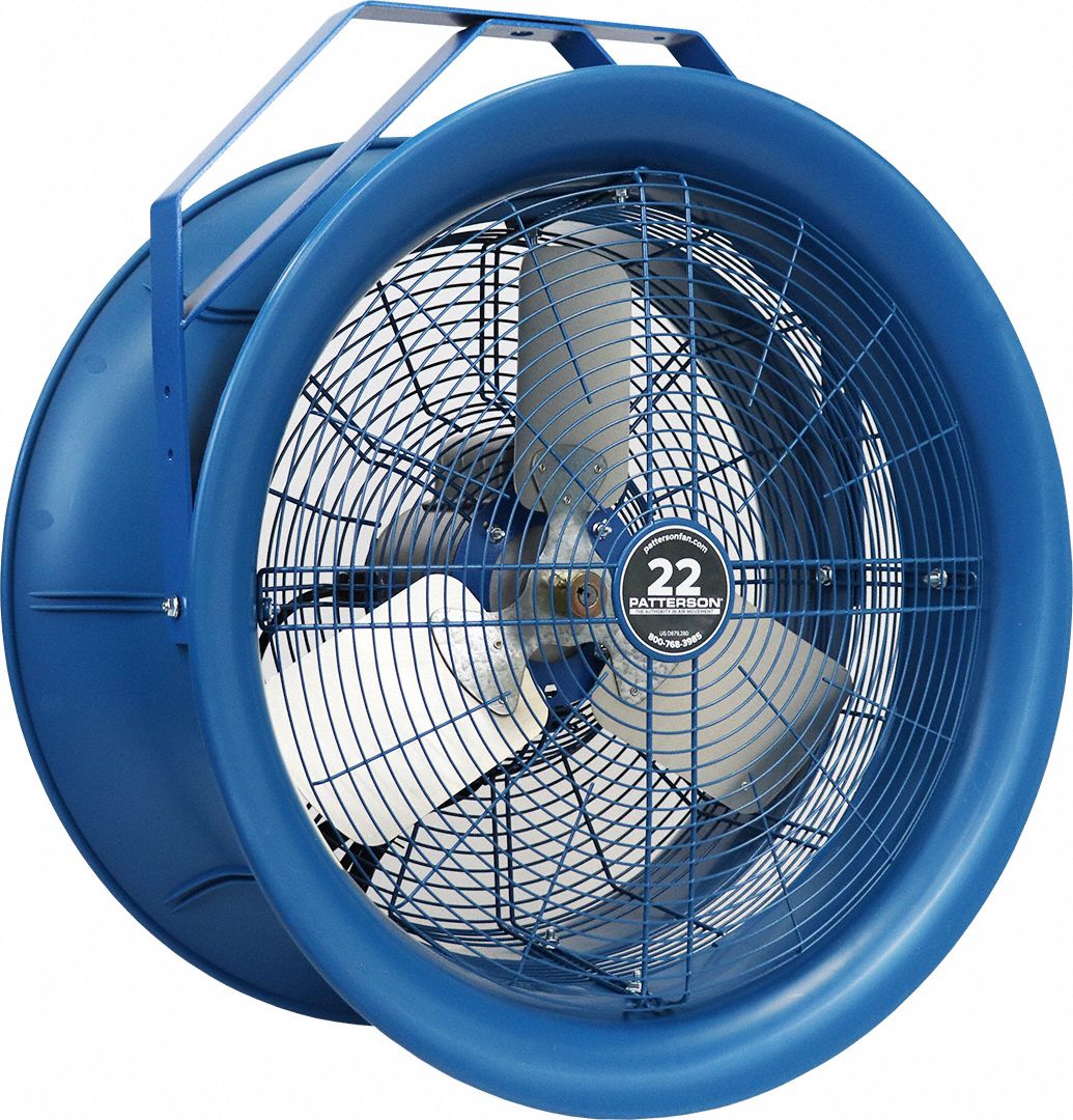 PATTERSON, 22 in Blade Dia, 5,570 cfm, High-Velocity Industrial Fan ...