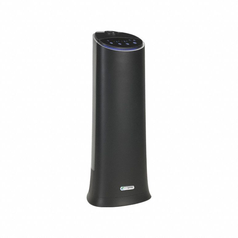 Portable Humidifier: Ultrasonic, 1.5 gal Daily Humidification Output, Cool, Tower Housing, Pour-In