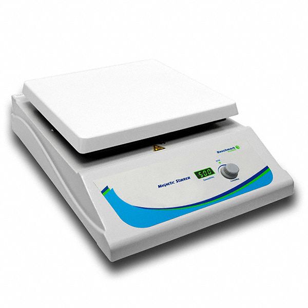 Magnetic Stirrer: 1 Positions, 10 in Plate Wd, 10 in Plate Lg, Rectangular