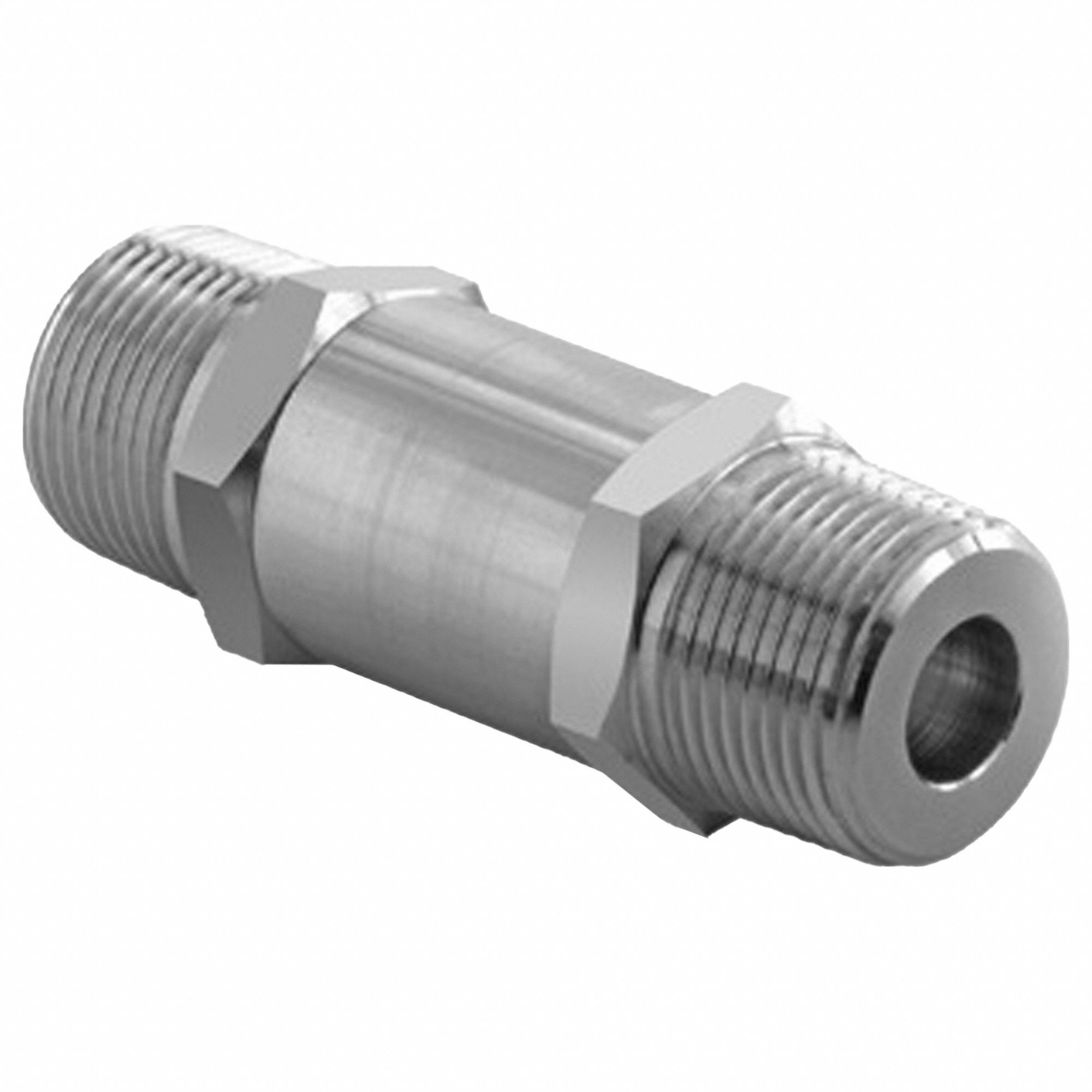 Instrumentation Check Valve: For Chemicals/Gas/Oil, Water Media, Poppet, Inline Valve Body