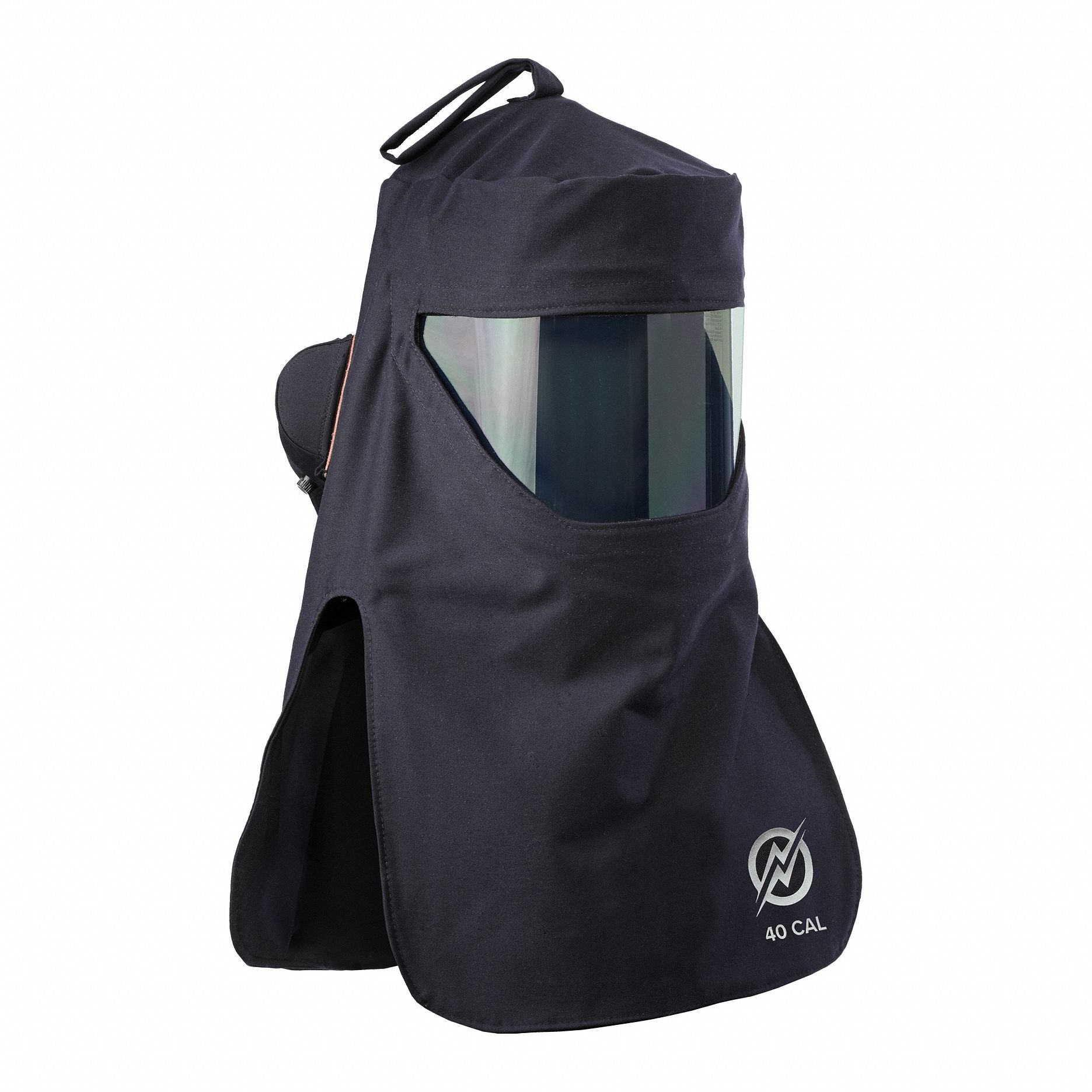 Arc Flash Hood: 4 PPE CAT, 40 cal/sq cm ATPV, UltraSoft® ( 9 oz ), Navy