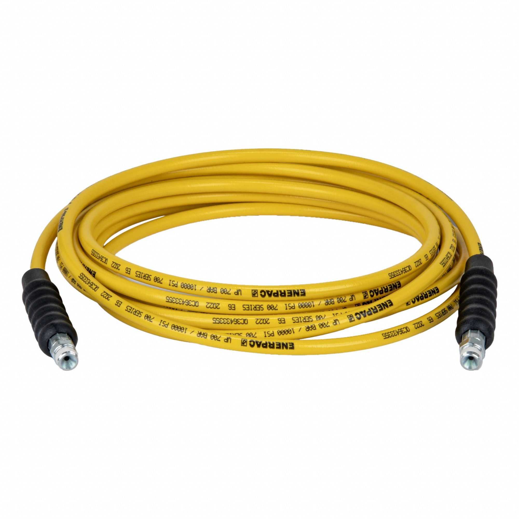 Hydraulic Hose: 1/4 in ID, NPTF x NPTF, 30 ft Lg, 3/8 in x 3/8 in Fitting Size, Thermoplastic, H7230