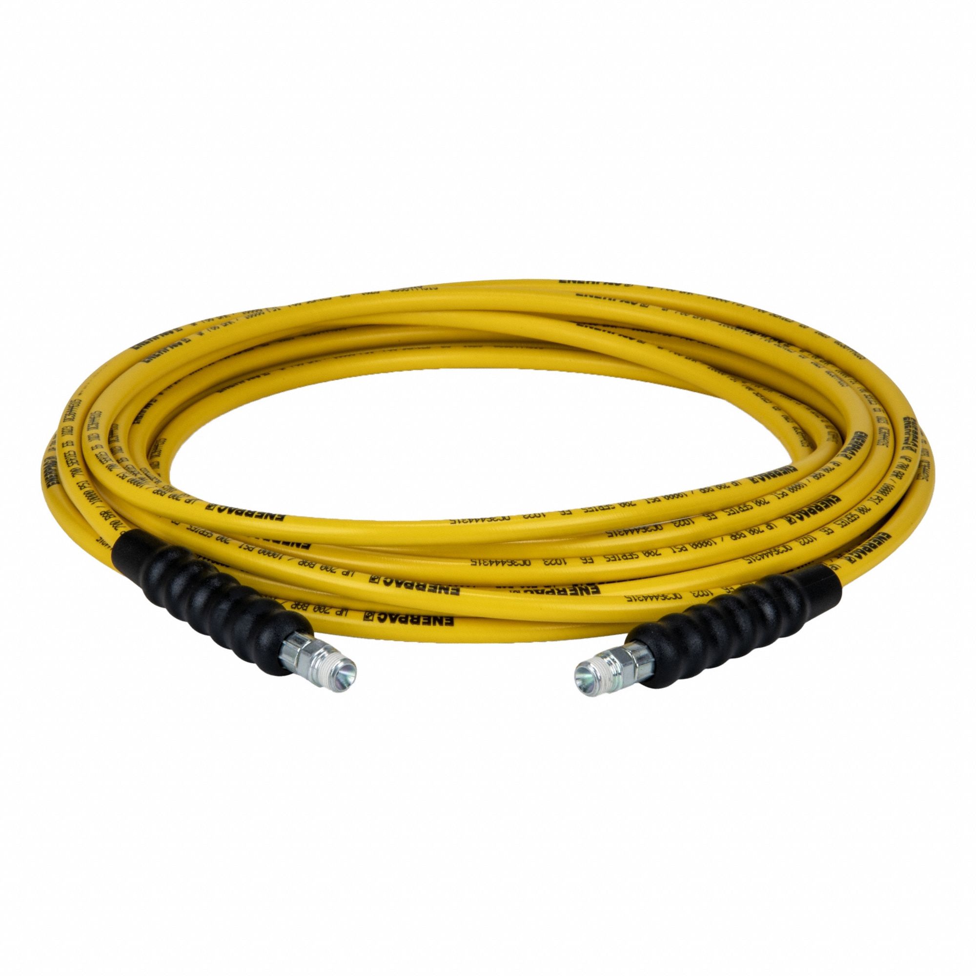 Hydraulic Hose: 1/4 in ID, NPTF x NPTF, 50 ft Lg, 3/8 in x 3/8 in Fitting Size, Thermoplastic, H7250