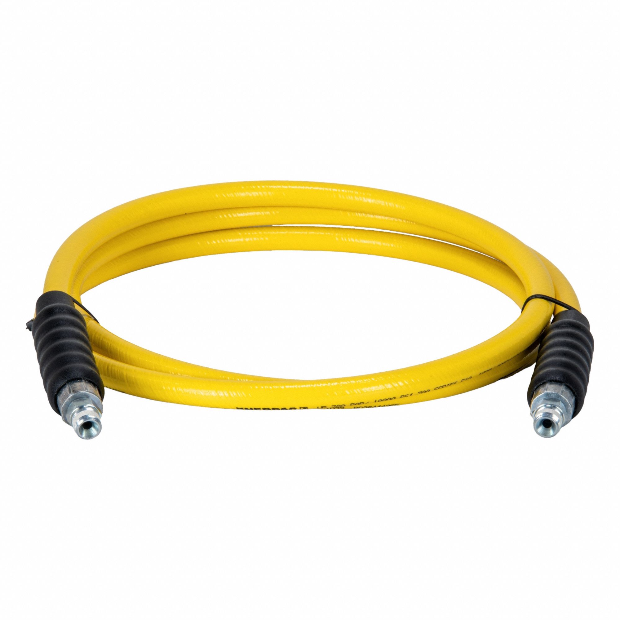 Hydraulic Hose: 3/8 in ID, NPTF x NPTF, 10 ft Lg, 3/8 in x 3/8 in Fitting Size, Thermoplastic, H7310
