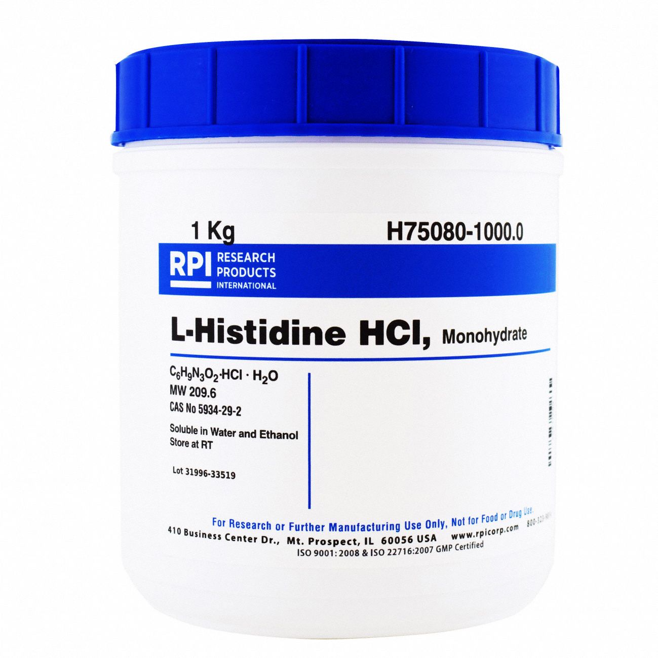L-Histidine HCL Monohydrate, 1Kg