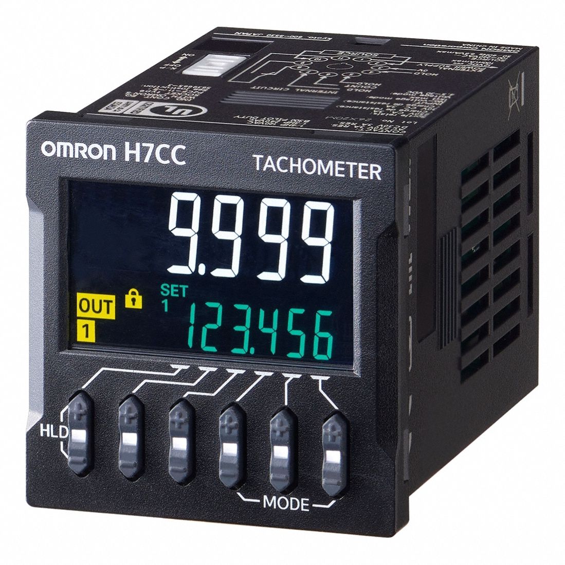 6 Digits, 100 to 240V, Digital Counter/Tachometer 803VL1H7CCA11