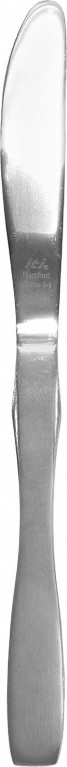 Dinner Knife: Hartford, 18/0, Stainless Steel, 8 1/2 in Overall Lg, Silver, Satin
