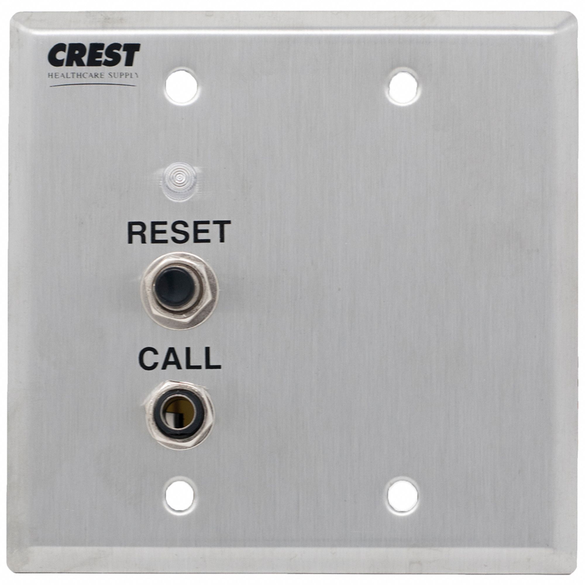 Receptacle Station: Compatible with Nurse Call System, 4 9/16 in Overall Wd