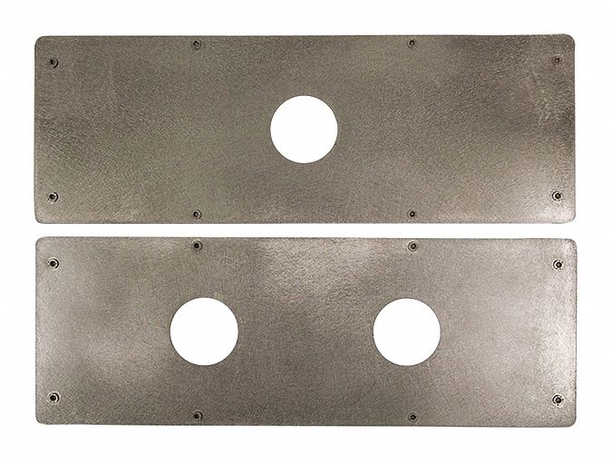 PANEL KIT FOR 9201E MODEL, GREY, 6 1/2 X 16 X 1/8 IN, STAINLESS STEEL