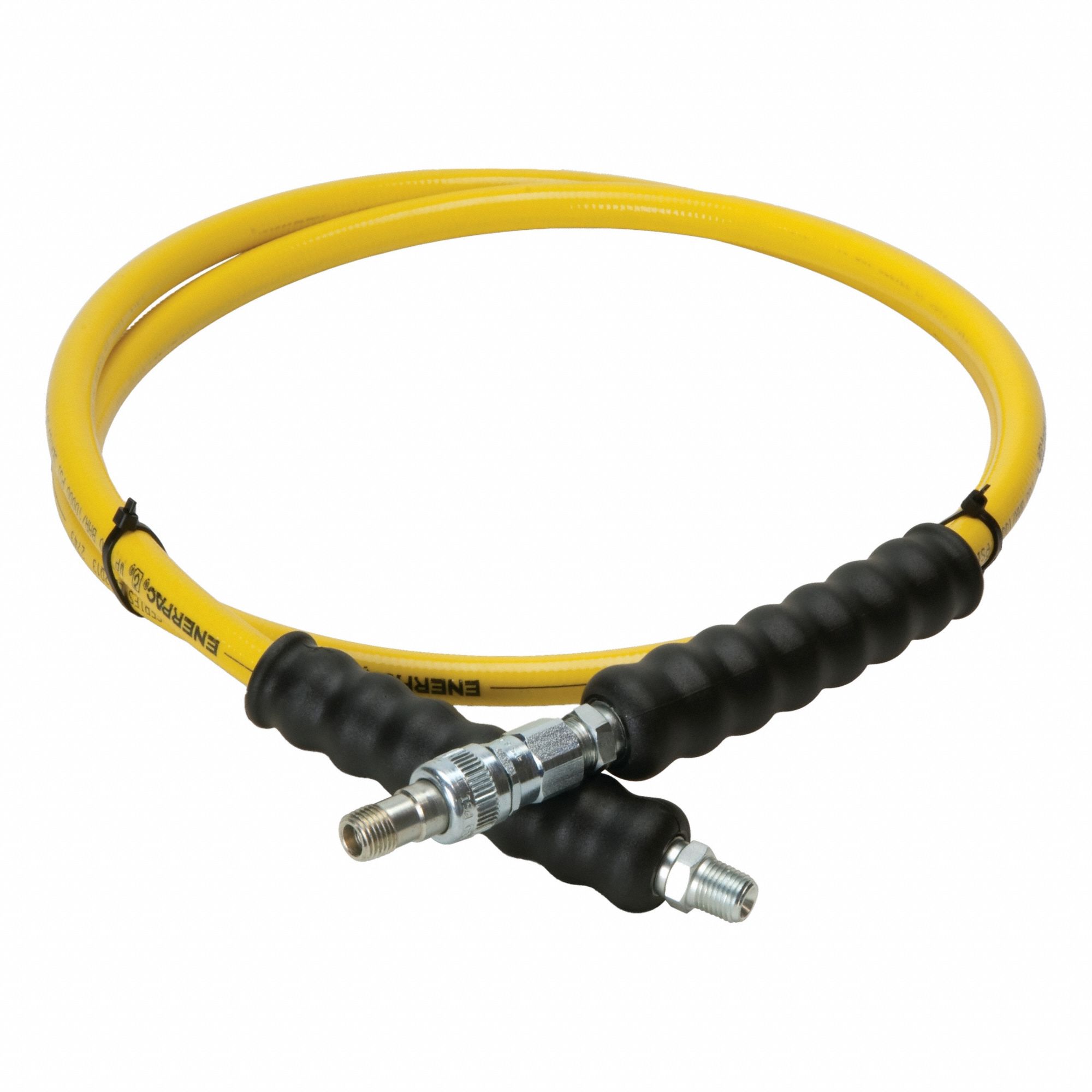 Hydraulic Hose: 1/4 in ID, NPTF x A630, 6 ft Lg, 1/4 in x 1/4 in Fitting Size, Thermoplastic