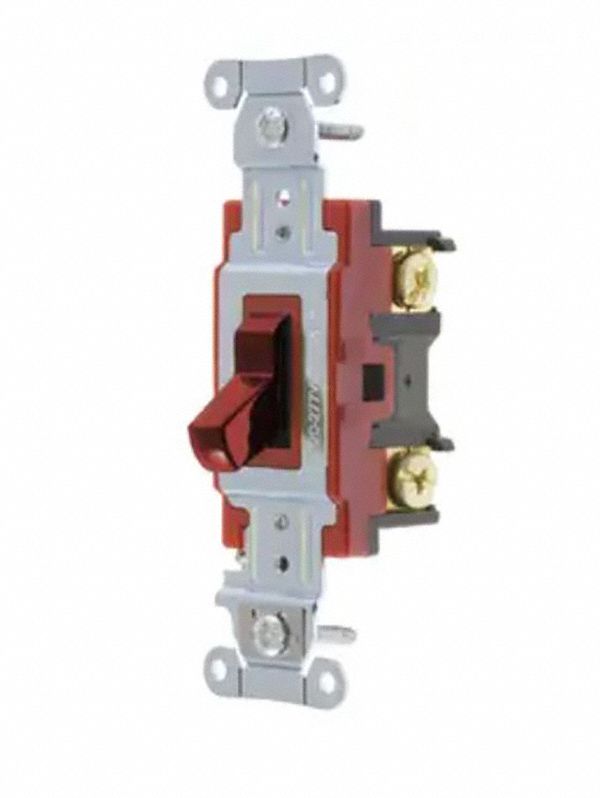 INTERRUPTEUR, HUBPRO, 1 PÔLE, 20 A, 120/277 V, ROUGE