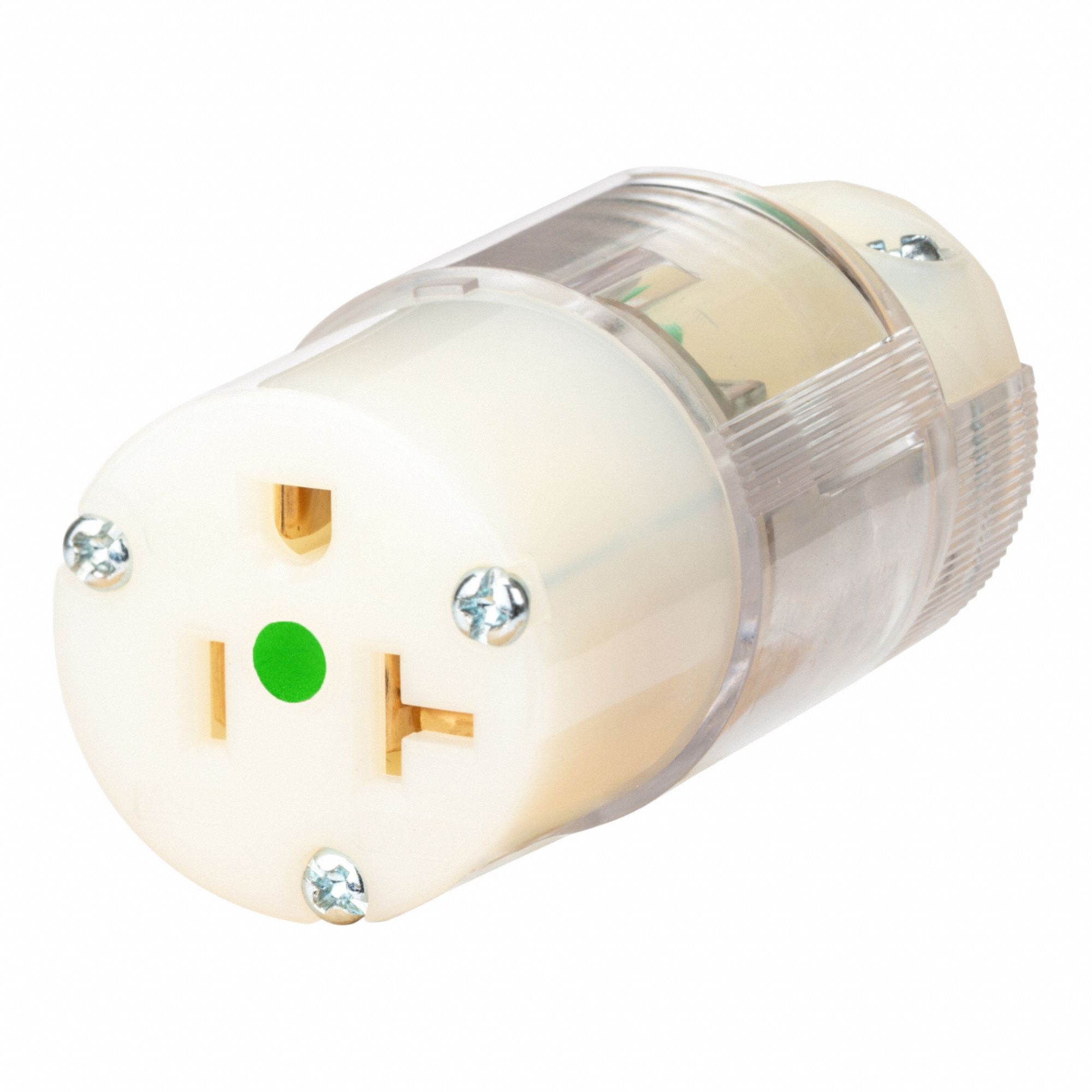 STRAIGHT BLADE CONNECTOR,CLEAR,20 A