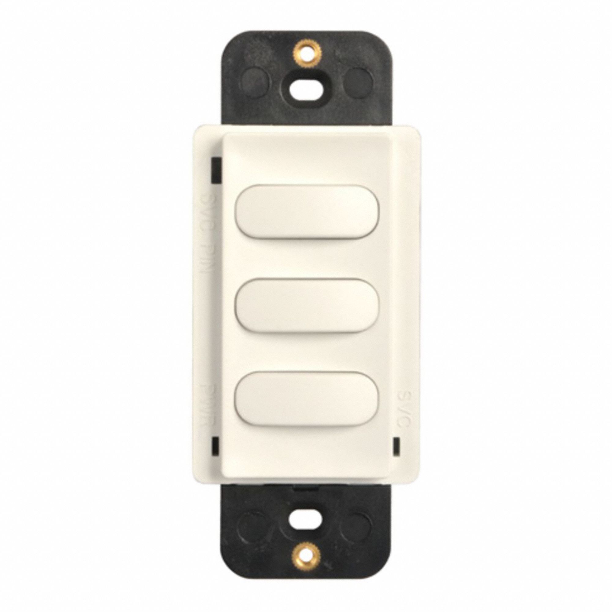 COLUMBIA LIGHTING PROGRAMMABLE 3 BUTTON SWITCH, LOW VOLTAGE, WHITE ...