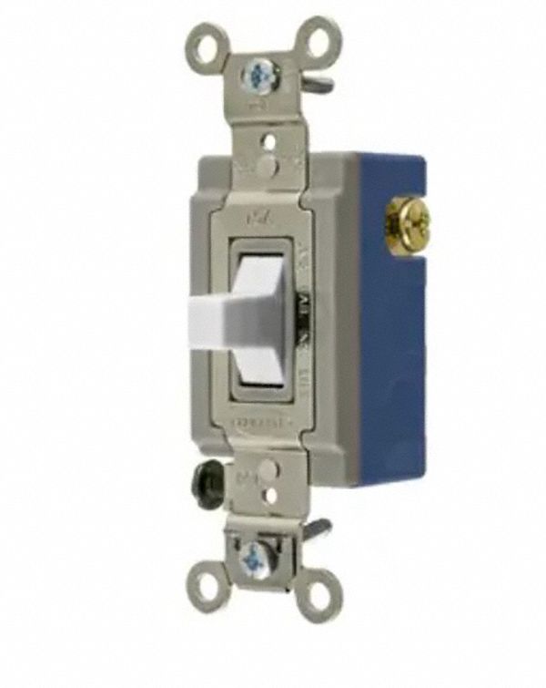 MOM TOG,15A,120/277V,SPDT,WH